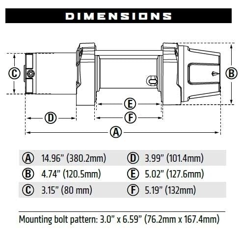 WARN VRX 45 POWERSPORT WINCH