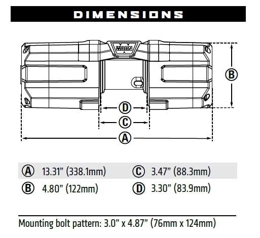 WARN AXON 35 POWERSPORT WINCH