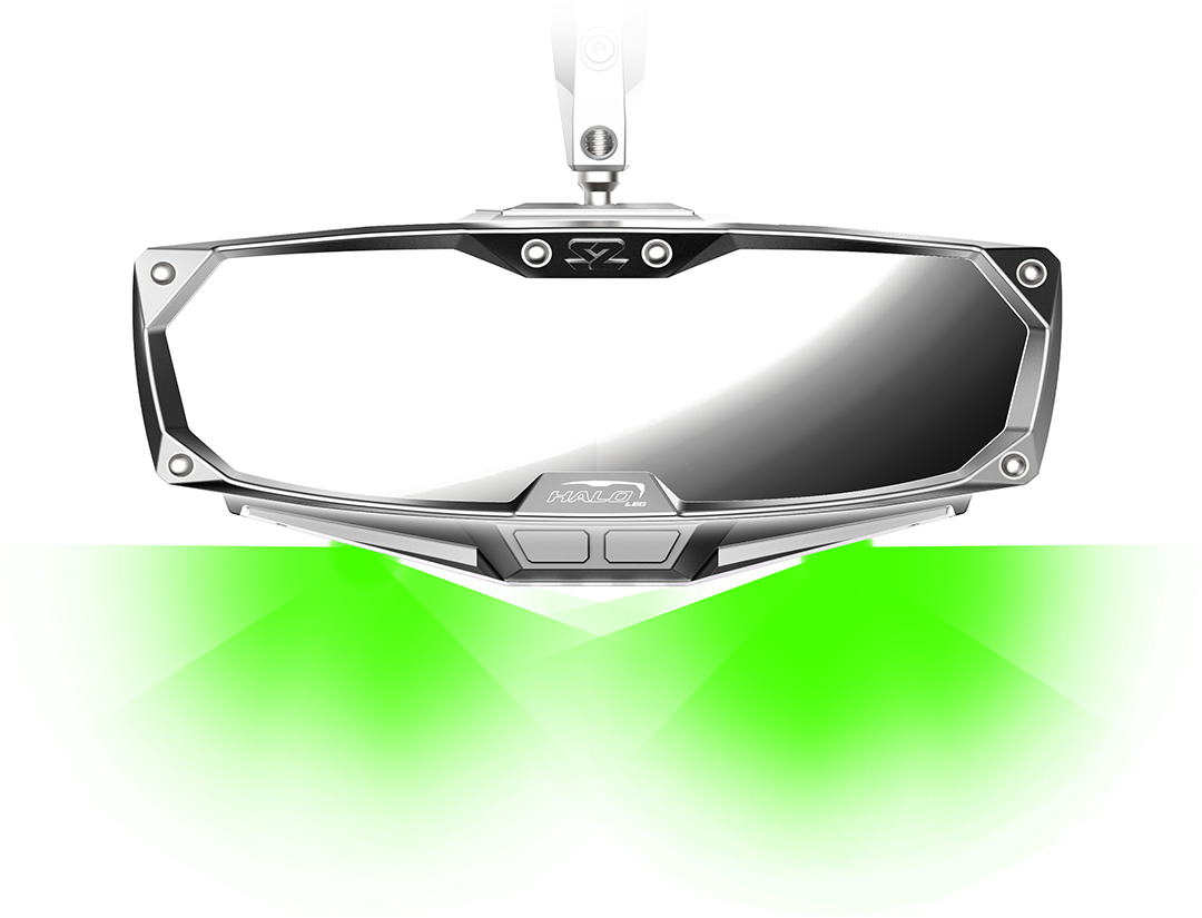 Seizmik Halo-RA LED Rearview Mirror with Cast Aluminum Bezel – Polaris RZR Pro XP 56-18001