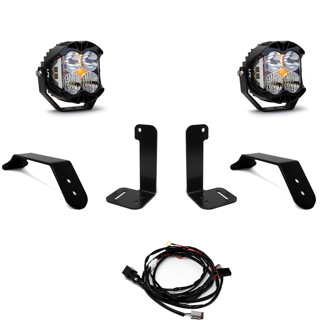 Jeep JL/JT Dual LP4 Auxiliary Light Kit Baja Designs