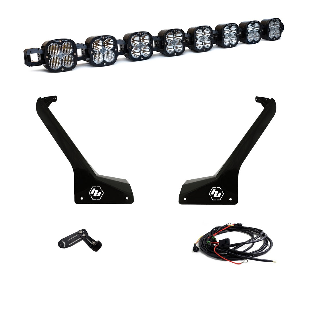 Jeep JL/JT Roof Bar LED Light Kit 8 XL Linkable Baja Designs