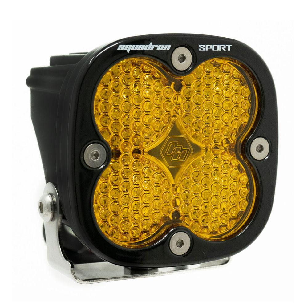 LED Light Pod Work/Scene Pattern Amber Black Squadron Sport Baja Designs