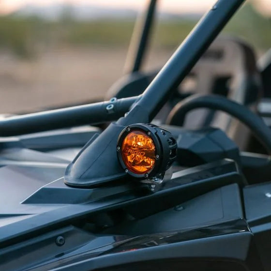 MISFIT GARAGE Polaris RZR PRO R & TURBO R ONLY A-Pillar Light Pod Mount (works with stock rubber piece)