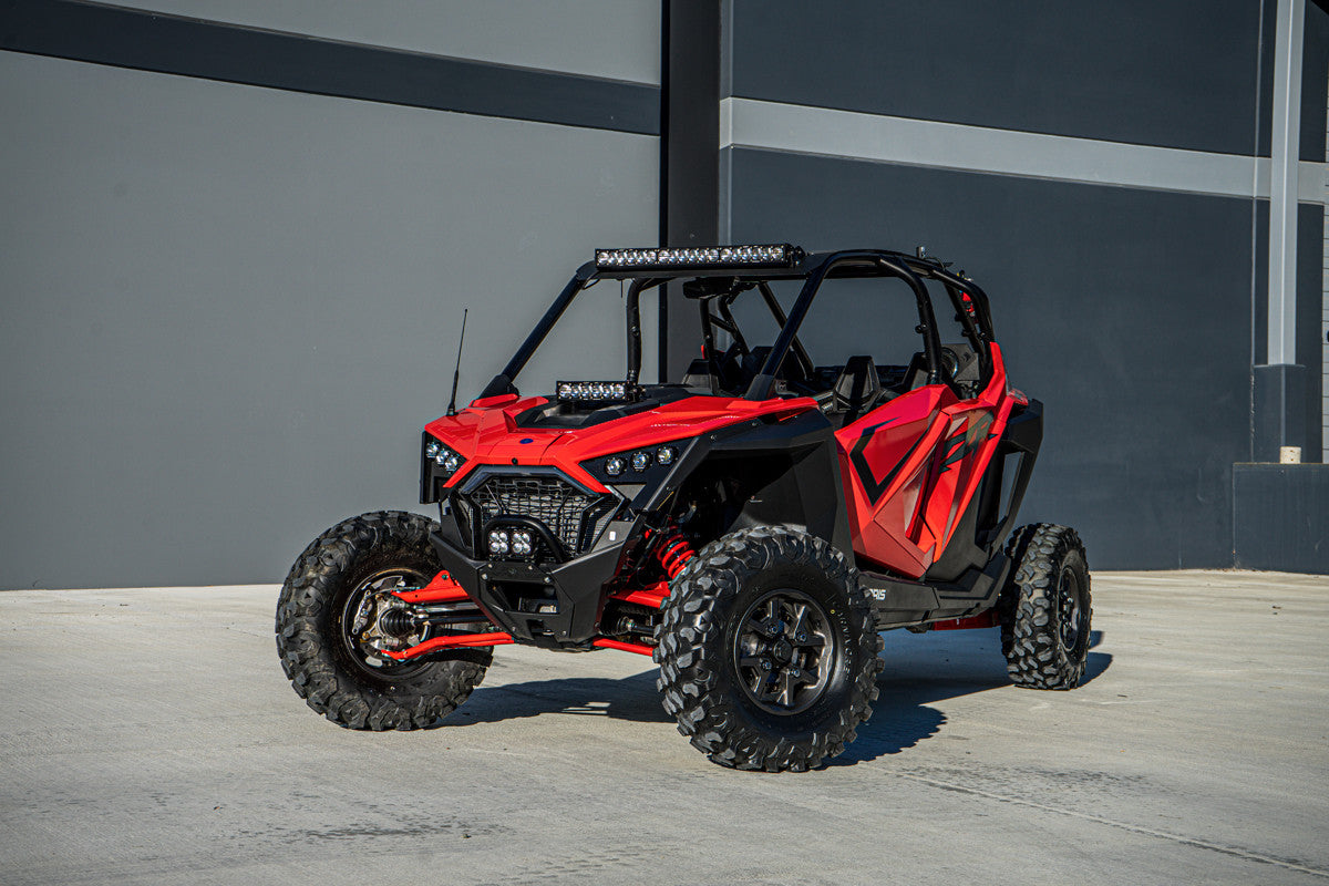 Baja Designs Polaris OnX6+ 10 Inch Hood Mount Light Bar Kit - Polaris 2020-21 RZR Pro XP; 2022 RZR Turbo R