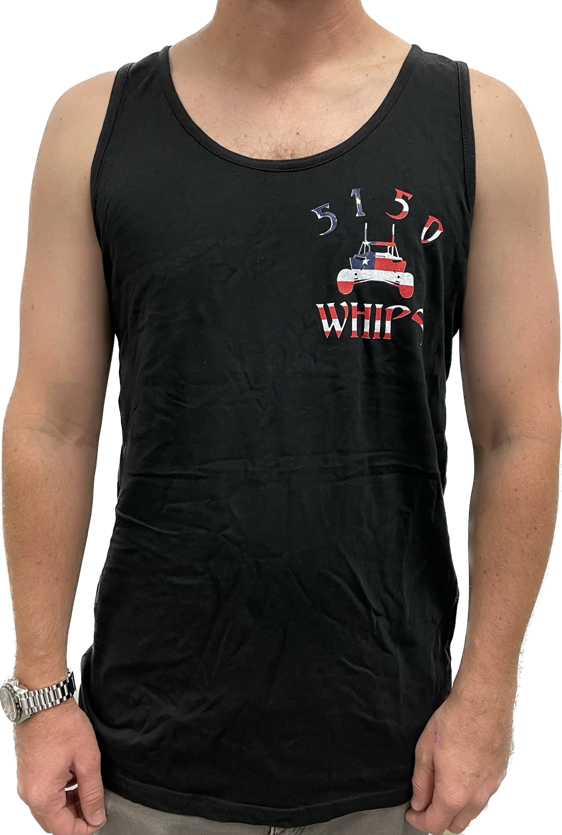 5150 Mens Tank Top - Black with RWB Logo