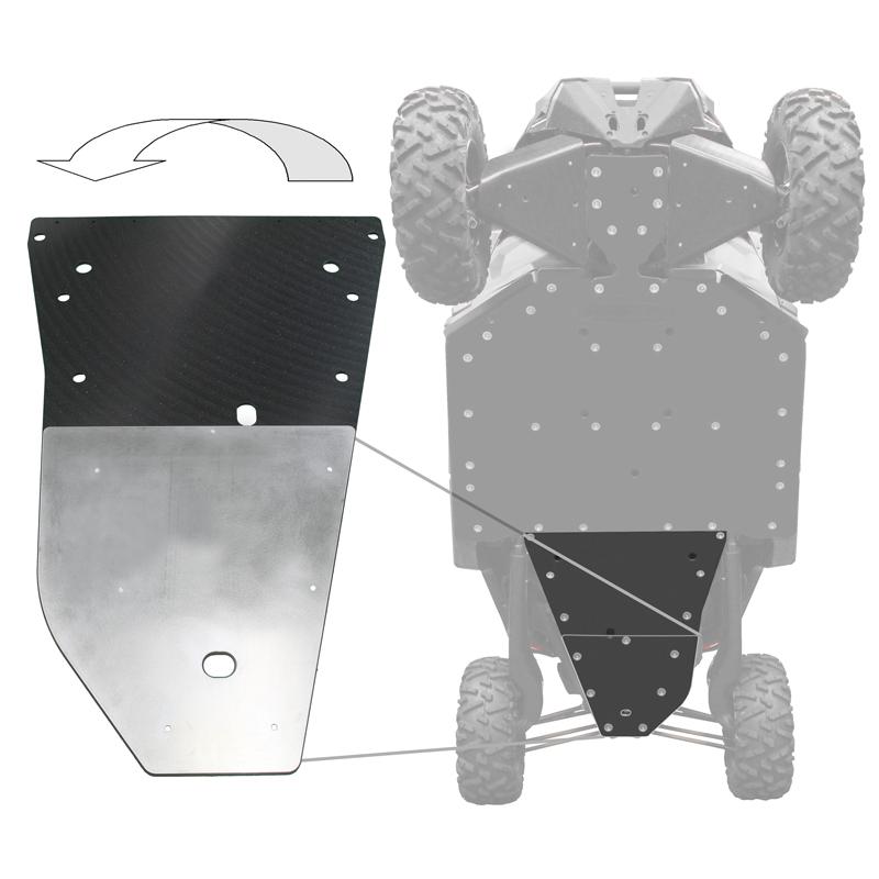 FACTORY UTV Can Am Maverick X3 Max UHMW Skid Plate