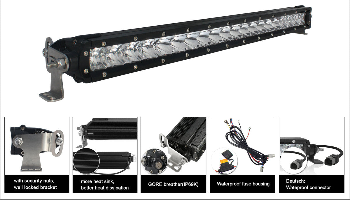 SIRIUS 10'' Single Row LED Light Bar