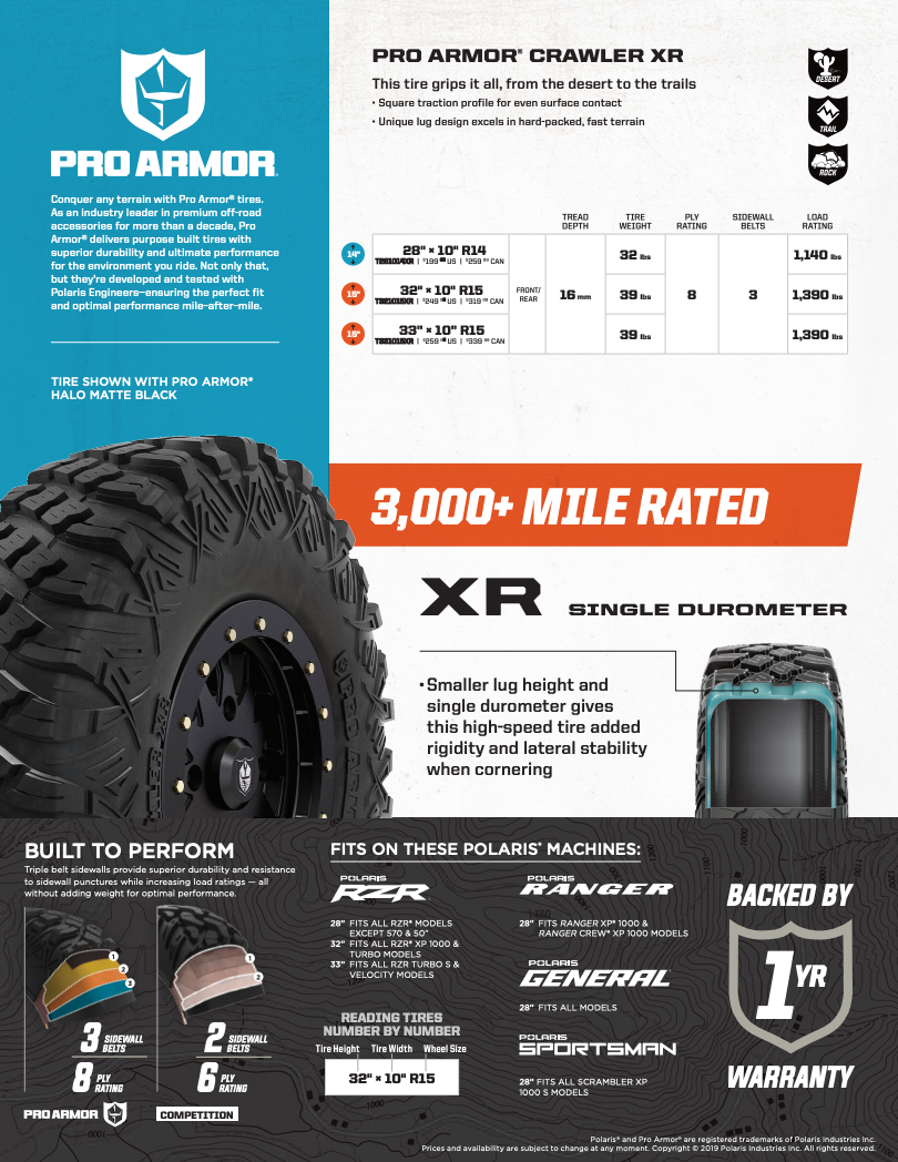 Pro Armor Crawler XR Tire