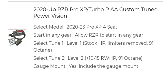 AA Tuner with Custom Tune Power Vision - Pro XP4