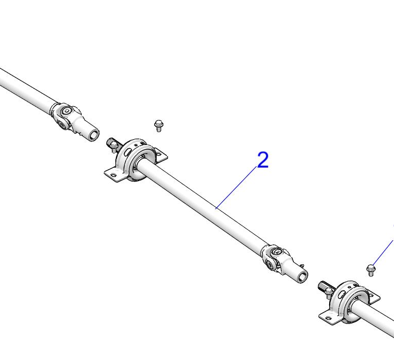 POLARIS OEM ASM-PROPSHAFT,MID,W/BEARING 1334601