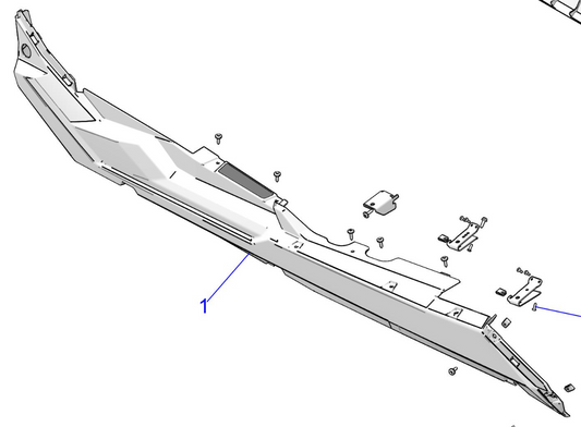 POLARIS OEM ROCKER-LH,MP,AVALANCHE GRAY Item #: 5457140-453