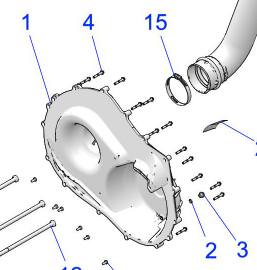 POLARIS OEM ASM-COVER, CLUTCH, OUTER [INCL. 2-4], Part 2637740