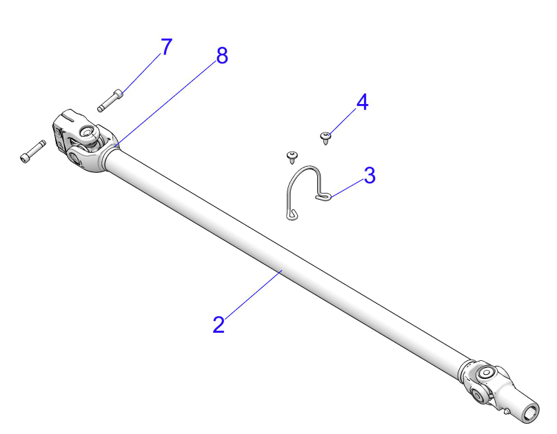 POLARIS OEM Assembly PROP SHAFT,REAR Part 1337173 Replacement for #: 1334415