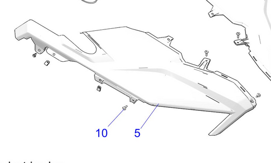 POLARIS OEM FENDER-FRT,PAINT,RH,O.BLACK, Part 5455883-800