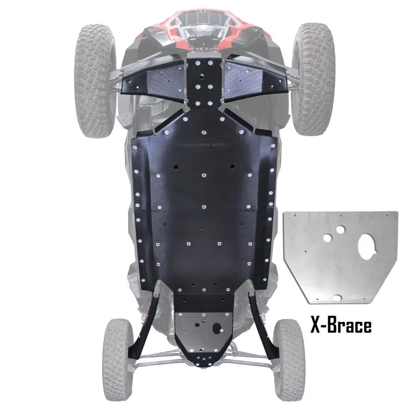 Factory UTV Polaris RZR XP 4 Turbo S UHMW Skid Plate