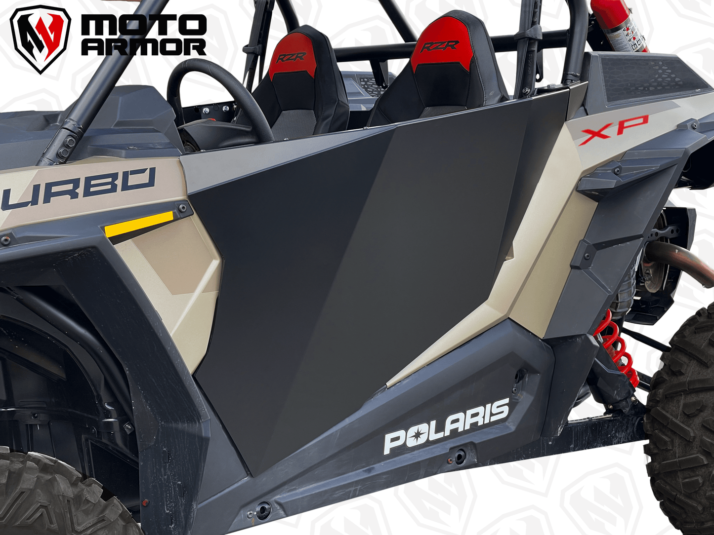 MOTO ARMOR Aluminum Doors for RZR 2 Seat XP 1000, XP Turbo, and Turbo S