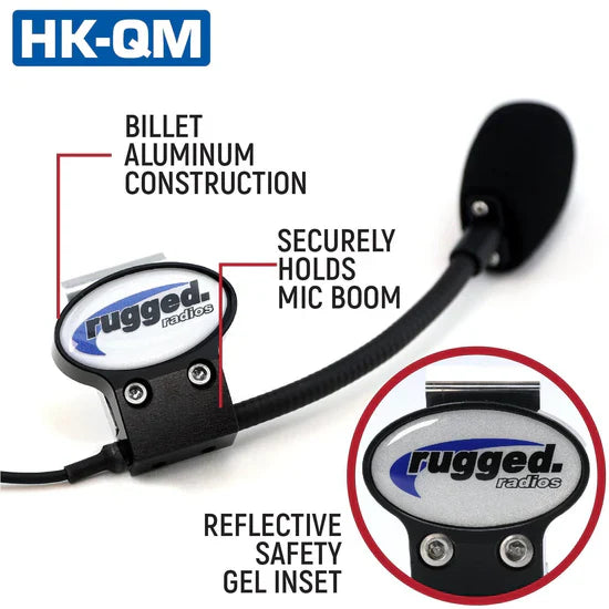 Rugged Radios Quick Mount for Helmet Kit Wiring Installation